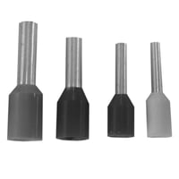 YF1808IDBURNDY® YF1210ID Type YF-I Single Insulated Wire Ferrule, 12 AWG Stranded Copper Conductor, 0.699 in L, Electrolytic Copper, Gray