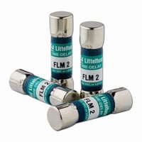 FLM01.5Littelfuse® POWR-GARD® FLM006 FLM Time Delay Supplemental Midget Fuse, 6 A, 250 VAC/125 VDC, 10 kA Interrupt, Cylindrical Body