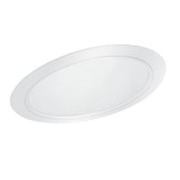 Elite Lighting B391W-WH 3 in Round Aperture Slope Stepped Baffle Trim, 1-7/8 in ID x 7-1/2 in OD, CFL/Incandescent Lamp, For Use With B36PLIC-E, B36PLRIC-E, B36IC, B36RIC, B36, B36RB37IC 6 in Slope Housing