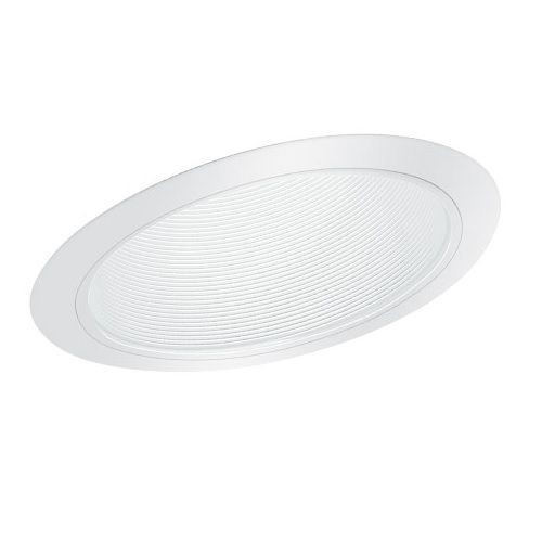 Elite Lighting B391W-WH 3 in Round Aperture Slope Stepped Baffle Trim, 1-7/8 in ID x 7-1/2 in OD, CFL/Incandescent Lamp, For Use With B36PLIC-E, B36PLRIC-E, B36IC, B36RIC, B36, B36RB37IC 6 in Slope Housing
