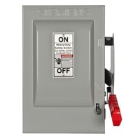 Siemens HNF361R Type VBII Enclosed Heavy Duty Non-Fusible Single Throw Safety Switch, 600 VAC, 30 A, 30 hp, TPST Contact, 3 Poles