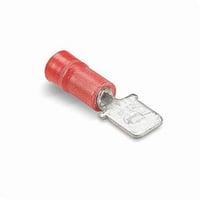 TV18-250MD-LCatamount® TV18-250MD-XV Insulated Male Disconnect With Copper Sleeve, 22 to 16 AWG Conductor, 0.25 in W x 0.032 in THK Tab, Brass, Red