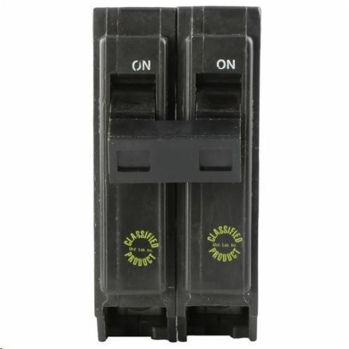 GE TQ2120 Type TQ Special Purpose Special Purpose Circuit Breaker, 240 VAC, 20 A, 10 kA Interrupt, 2 Poles, Fixed Thermal/Fixed Magnetic Trip