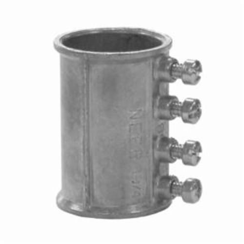 Appleton® NEER™ TC-515 TC-500 Straight Set Screw Coupling, 1-1/2 in, For Use With EMT Conduit, Die Cast Zinc
