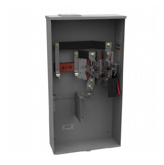 U2448-XMilbank® U2448-X 1-Position Meter Socket, 600 VAC, 320 A, 1 Phase, NEMA 3R Enclosure