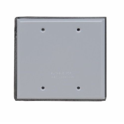 Pass & Seymour® WPB2 Weatherproof Blank Cover With Gasket and Screws, 4 in Dia, 4.56 in L x 4-1/2 in W, Aluminum