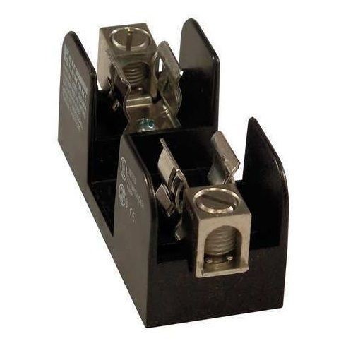 Mersen 20317 Open Style Fuse Block, 250 VAC/VDC, 30 A, Class H, 14 to 10 AWG Wire, 2 Poles