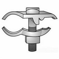 UPC-125GO-Z/Gedney UPC-125G Type UPC Parallel Conduit K-Clamp, 1-1/4 in, For Use With EMT/IMC/Rigid Metal Conduit, Malleable Iron, Hot Dip Galvanized