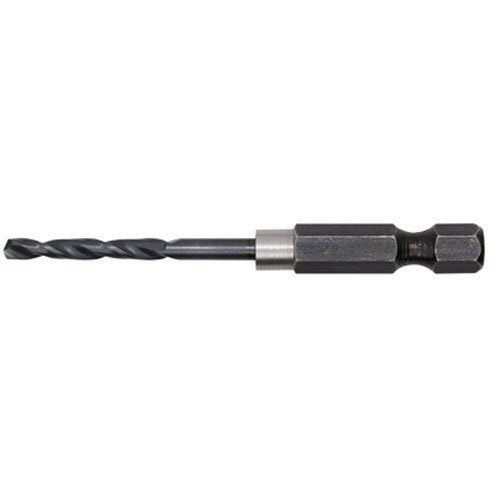 Milwaukee® 48-89-4407 SHOCKWAVE™ Hex Shank Impact Drill Bit, 5/32 in Drill - Fraction, 0.1562 in Drill - Decimal Inch, 4 in D Cutting, Parabolic Flutes