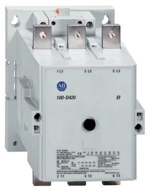 100-D300ED00Allen-Bradley, 100-D300ED00, 100-D IEC Contactors, 300 A,110-130V 50/60Hz / 110-130V DC Electronic Coil w/ Elec. Interface, 0 N.O.  0 N.C.