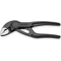 87 00 100 SBAKnipex® Cobra® XS 87 00 100 SBA Pipe Wrench and Water Pump Plier, 28 mm Nuts/Pipes Nominal, Serrated Jaw, 100 mm OAL