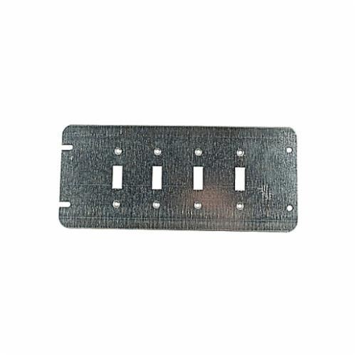 4-GCSSteel City® 4-GCS Outlet Box Cover, 10-5/8 in L x 4-11/16 in W, Steel