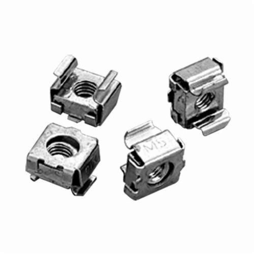 P1032CNnVent HOFFMAN P1032CN Cage Nut Package, For Use With Square Hole Rack Angles, 10-32 Cage Nut, UNF Thread, Steel, Silver