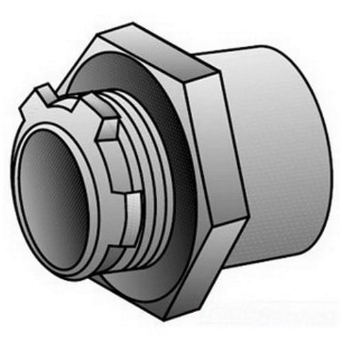 Data-Spec SheetO-Z/Gedney CHM-100 Raintight Conduit Hub, 1 in, For Use With IMC/Rigid Conduit, Malleable Iron, Zinc Electroplated