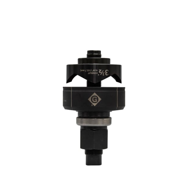 K3BB-3-1/2Greenlee® K3BB-3-1/2 Manual Round Knockout Set, For Use With Manual Ball Bearing Tool, 3-1/2 in Conduit/Pipe