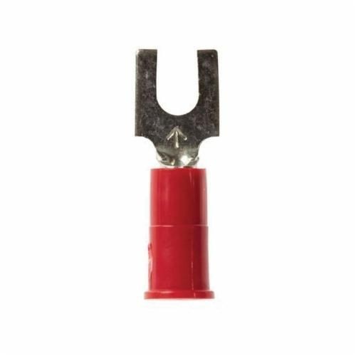 051128-599933M™ Highland™ 051128-59993 Insulated Block Fork Terminal, 22 - 18 AWG Conductor, 0.85 in L, Butted Seam Barrel, Copper