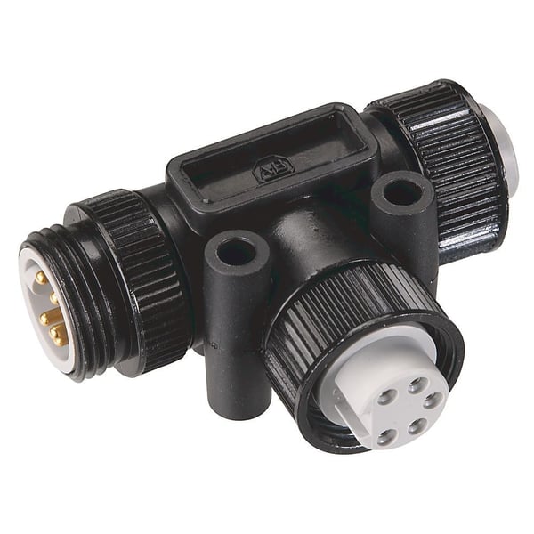 1485P-P1N5-MN5KMAllen-Bradley, 1485 DeviceNet Connectors and DevicePorts, T-Port, Mini Male/Mini Female Trunk Connection, Female Mini, One Port, Standard