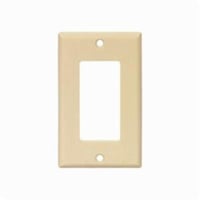 EATON 2151V-JP 2000 Standard Toggle Switch Wallplate, 1 Gangs, 4-1/2 in H x 2-3/4 in W, Thermoset, Ivory