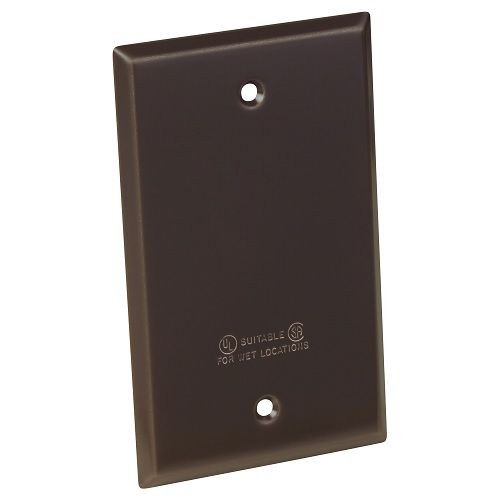 S340BRE-RRed Dot® S340BRE-R Blank Weatherproof Electric Box Cover, 4.7 in L x 2.95 in W, Steel