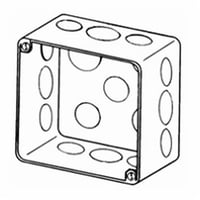 4SPDAppleton® ETP™ 4SPD Square Box, Steel, 30.3 cu-in Capacity, 17 Outlets, 17 Knockouts, 4 in H x 4 in W x 2-1/8 in D