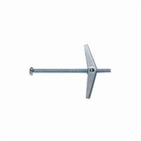 04451DeWALT® 4261 Wing Toggle Bolt, 1/4 in Screw, 4 in OAL, Carbon Steel, Round Head, 5/8 in Drill