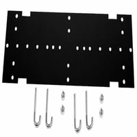 PREMISE WIRING NEXTFRAME® HLMPK19 Heavy Duty Relay Rack Mount Kit, For Use With NEXTFRAME® Ladder Rack, 23.5 in L x 7.8 in W x 1.3 in H, Steel, Black