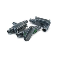 Perma-Cote LL100 Type LL Conduit Body With Cover, 1 in Hub, Form 8 Form, Steel, PVC Coated