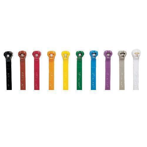 Ty-Rap® TY524MX 2-Piece High Performance Standard Cable Tie, 5.4 in L x 0.14 in W x 0.04 in THK, Nylon/Polyamide 6.6, Black