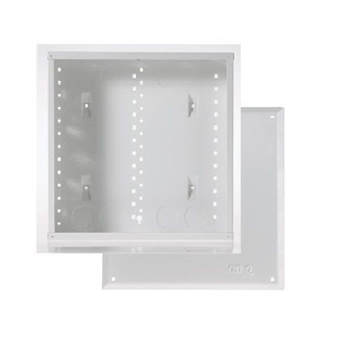 EN1400On-Q® EN1400 Rear/Top Structured Wiring Enclosure, 14.3 in W x 3.7 in D x 14.1 in H, Cold Rolled Steel