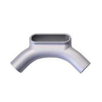 U67Crouse-Hinds Condulet® U67 Universal Conduit Outlet Body, U Body, 2 in Hub, 7 Form, Feraloy® Iron Alloy