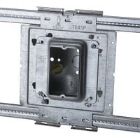 TB45PnVent CADDY TB45P Snap-On Box Mounting Plate, For Use With Heavy Duty Telescoping Bracket and Metal or Wood Stud, 4 in, 4-11/16 in, 5 in Box Size, Steel
