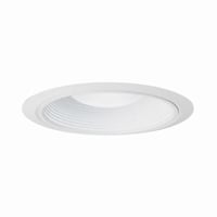 28W-WHJuno® 28 Enclosed Ultra Baffle Trim With Trim Ring and Baffle, 5-7/8 in OD, Incandescent Lamp
