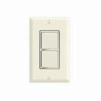 5640-ILeviton® Decora® 5640-I 3-Way Dual Combination Switch, 20 A, 120/277 VAC, 1 hp/2 hp, 60 Hz