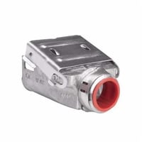 EATON Crouse-Hinds 38MCQD Duplex Magnetic Connector, 3/8 in Trade, 1/2 in Knockout, 0.46 to 0.61 in Cable Openings, Copper-Free Aluminum, Epoxy Coated