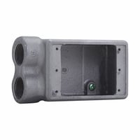 FSS2EATON Crouse-Hinds Condulet® FDD2 Type FDD 1-Entry Deep Conduit Device Box, Feraloy® Iron Alloy, 1 Gang, 2-3/4 in W x 2-11/16 in D x 5-5/32 in H