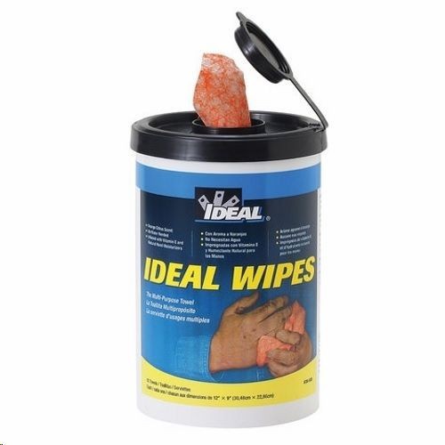 IDEAL® Wipes™ 38-500 Multi-Purpose Towel, 9 in W x 12 in L, Fabric, Light Yellow/Translucent