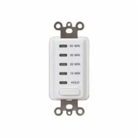 EI210WIntermatic® EI210W EI200 Auto Shut-Off In-Wall Electronic Countdown Timer, 10/20/30/60 min Setting, 120 VAC, 1/2 hp, 1NO/SPST Contact, 1 Poles