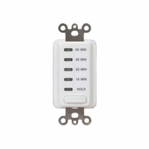 EI210WIntermatic® EI210W EI200 Auto Shut-Off In-Wall Electronic Countdown Timer, 10/20/30/60 min Setting, 120 VAC, 1/2 hp, 1NO/SPST Contact, 1 Poles