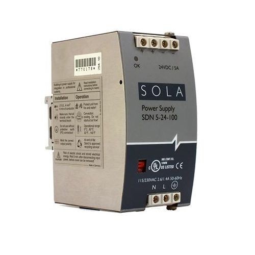 SDN16-12-100PSolaHD SDN16-12-100P SDN-P Compact Power Supply, 115/230 VAC Input, 12 VDC Output, 192 W Power Rating, 3.3/1.7 A, DIN Rail Mount