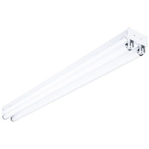 Columbia Lighting CS8-232-4EU Straight Sided Strip Light, (2) Fluorescent Lamp, 120 to 277 VAC, Baked Enamel Housing