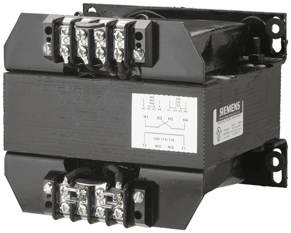 US2:MT1000MSiemens US2:MT1000M Control Power Transformer, 240/480 VAC Primary, 120/240 VAC Secondary, 1 kVA Power Rating