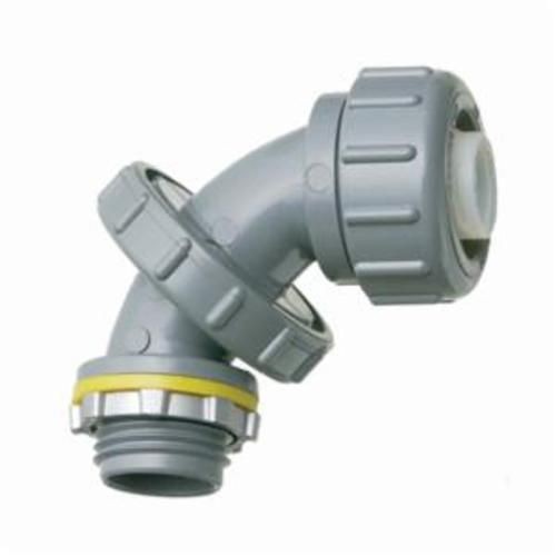 NMLT7590Arlington Zero to 90™ NMLT7590 Non-Metallic Liquidtight Conduit Connector, 3/4 in Trade, 90 deg, Plastic