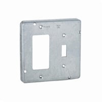 858RACO® 858 Square Exposed Work Cover, 4.69 in L x 4.69 in W x 1/2 in D, Steel