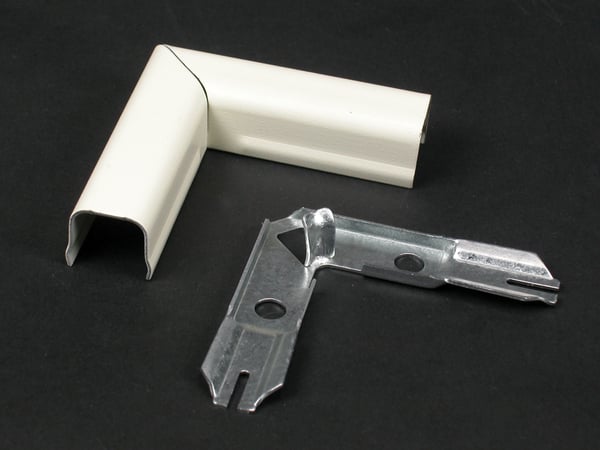 Data-Spec SheetWiremold® V711 Flat Raceway Elbow, 90 deg Bend, Steel