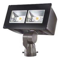 NFFLD-C40-SLumark Night Falcon™ NFFLD-C40-E-480-66-S-CB Rectangular Floodlight, (2) LED Lamp, 129 W Fixture, 480 VAC, Carbon Bronze Housing