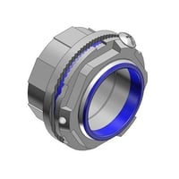 T&B® H150GR-TB Grounding Hub With Thermoplastic Insulated Throat, 1-1/2 in Trade, Thread Connection, Locknut Installation, Zinc