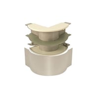Wiremold® V4018FO External Raceway Elbow, 90 deg Bend, 2 in Bend Radius, 3-3/4 x 2-1/4 in, Steel