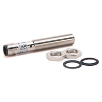 Allen-Bradley 872C-G12N18-R3 Inductive Prox Sensor, Nickel Brass Inductive Sensor, 18 mm Barrel Diameter, AC Unshielded Extended, 12 mm Sensing Distance, Standard Barrel, Normally Open, AC Micro Quick Disconnect