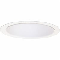 Progress Lighting® P8068-28 1-Piece Cone Trim, 6-11/32 in ID x 7-3/4 in OD, Incandescent Lamp, For Use With IC2, TC2, IC21, IC22, IC2W, IC23, APT2 Series, IC and Non-IC Housing, Aluminum