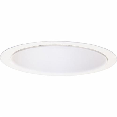 Progress Lighting® P8068-28 1-Piece Cone Trim, 6-11/32 in ID x 7-3/4 in OD, Incandescent Lamp, For Use With IC2, TC2, IC21, IC22, IC2W, IC23, APT2 Series, IC and Non-IC Housing, Aluminum